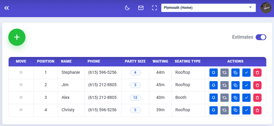 Waitlister live waitlist dashboard